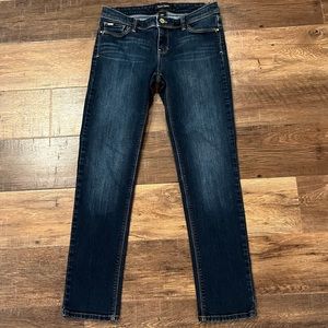 White House Black Market Slim Ankle 2R Feel Beautiful Blue Denim Jeans 30Wx28.5L